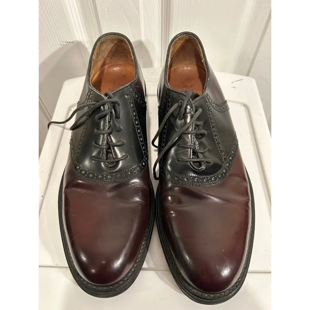 Bostonian Two‑Tone Brogue Dress Shoes Men's‎ 11 Brown/Black